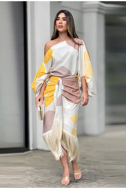 Dina | Glamorous and Trendy Summer Set of Skirt and Top
