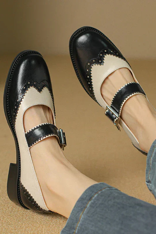 Maryam | Leather Mary Janes