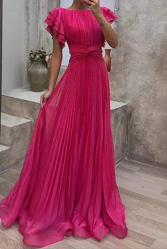 Kelli | Pleated Evening Dress