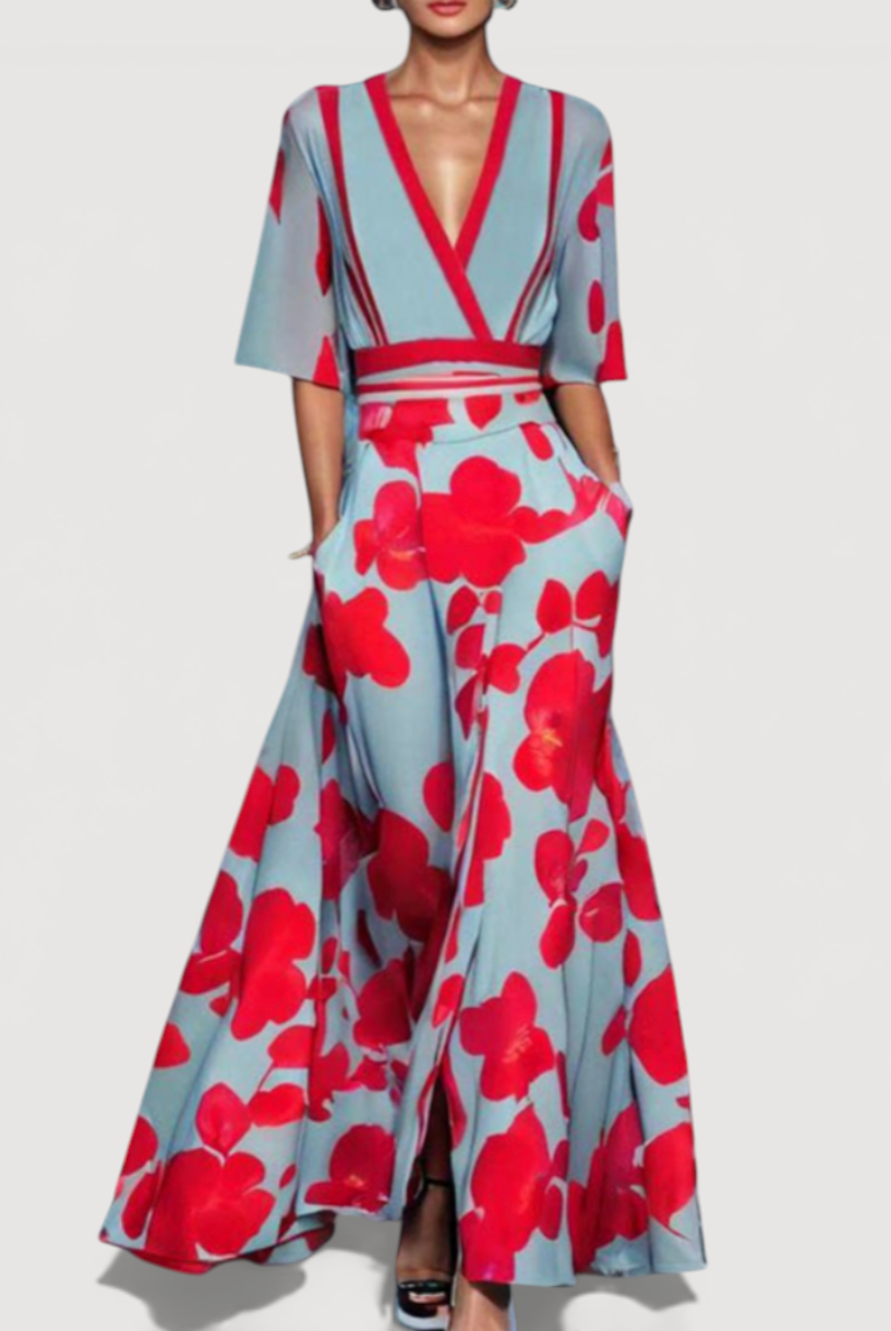 Rosemary | Floral Maxi Dress
