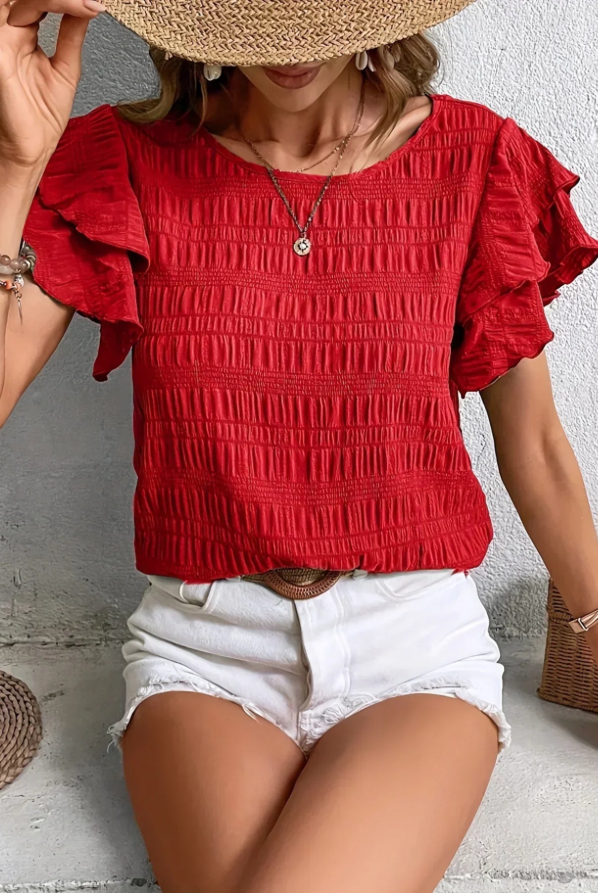 Mayra | Light & Breezy Blouse with Fun Ruffles
