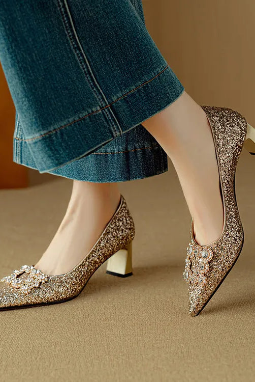 Tori | Glitter Pumps