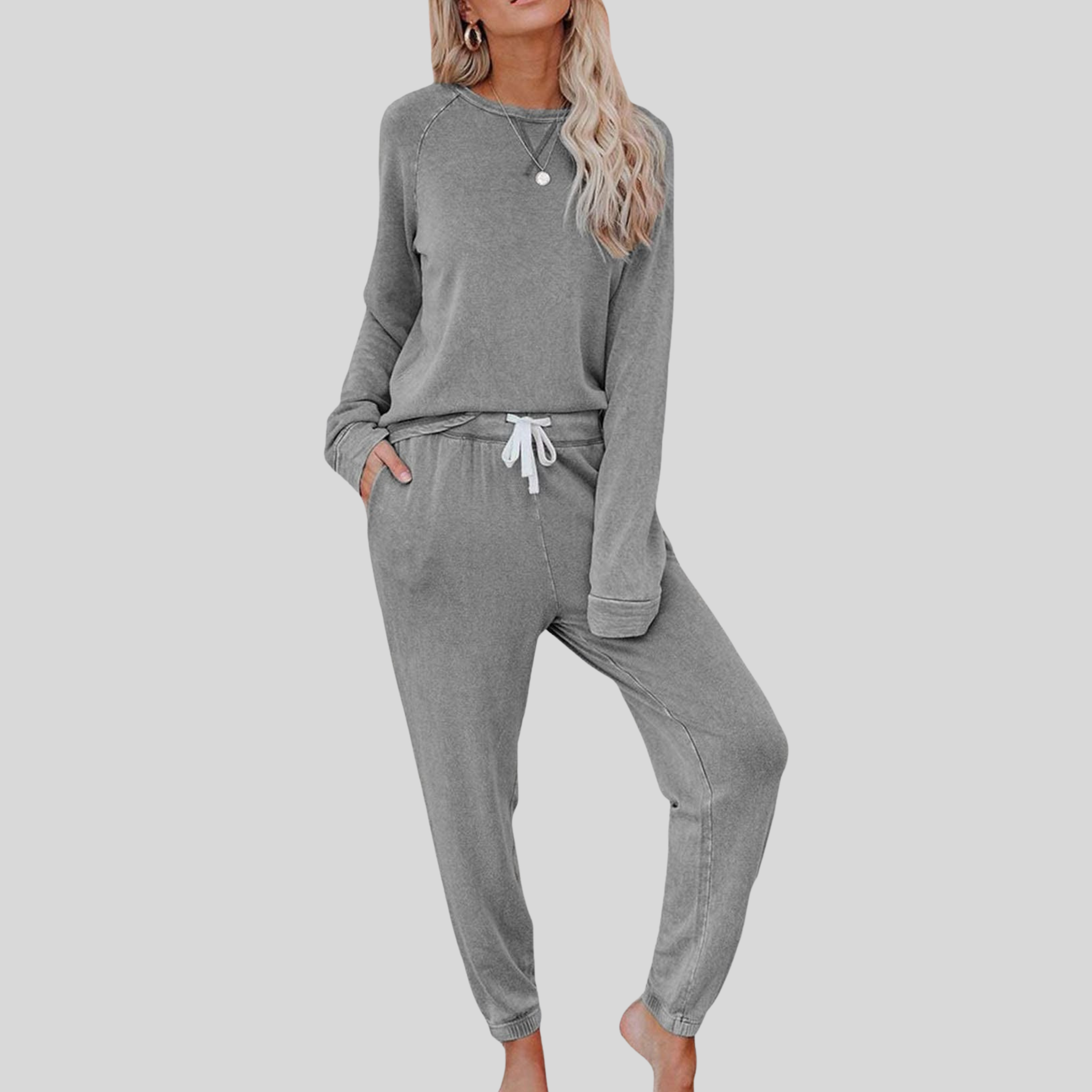 Dania | Casual Long Sleeve and Sweatpants Set