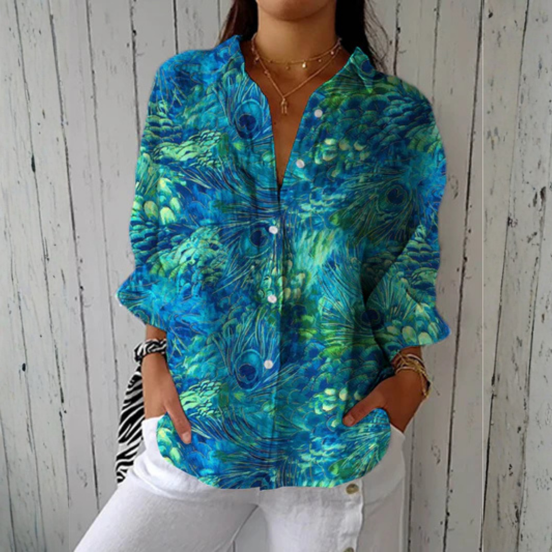 Yadira | Peacock Grace Blouse