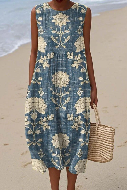 Priya | Boho Midi Dress