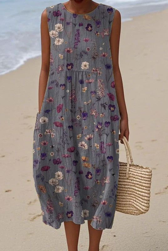 Ashley | Floral Midi Dress