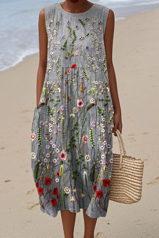 Shari | Wildflower Midi Dress