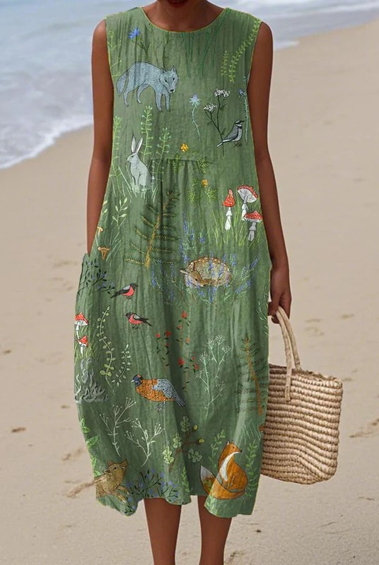 Dianna | Woodland Midi Dress