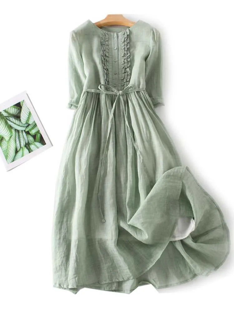Abby | Stylish Linen Dress