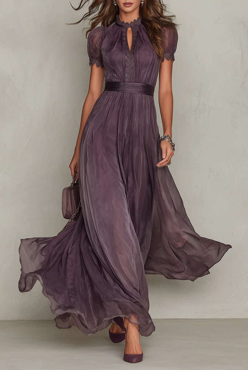 Erika | Flowing Chiffon Maxi Dress