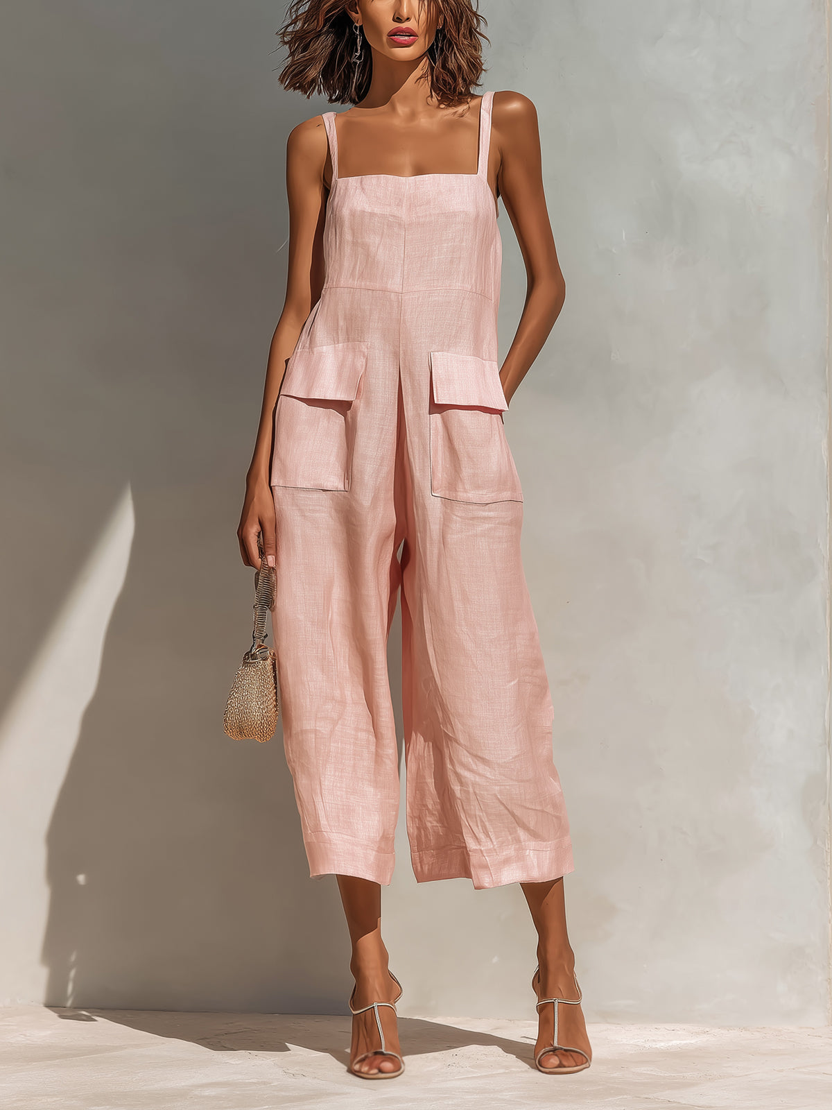 Pearl | Minimal Linen Jumpsuit