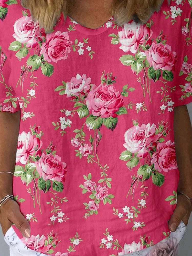 Rebeca | Artistic Floral Shirt