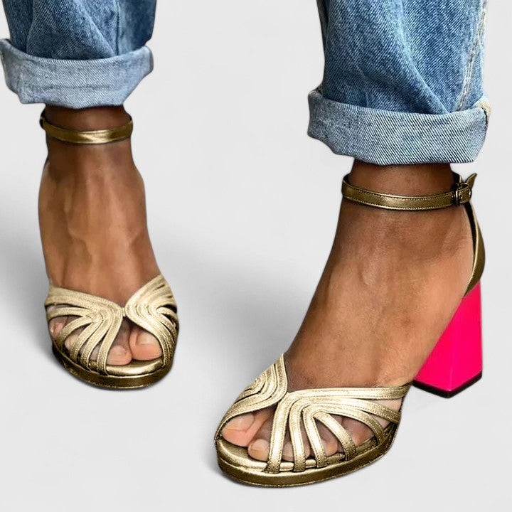 Mirian | Refined Heels Gold