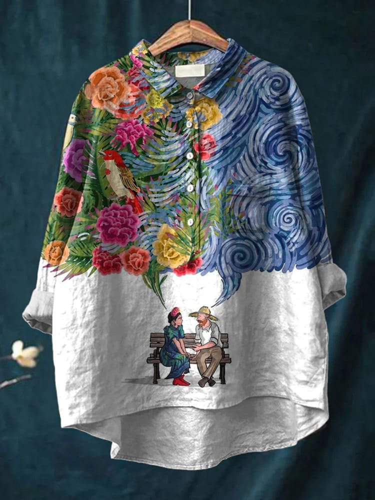Cheryl | Artistic Garden Dream Women's Casual Blouse