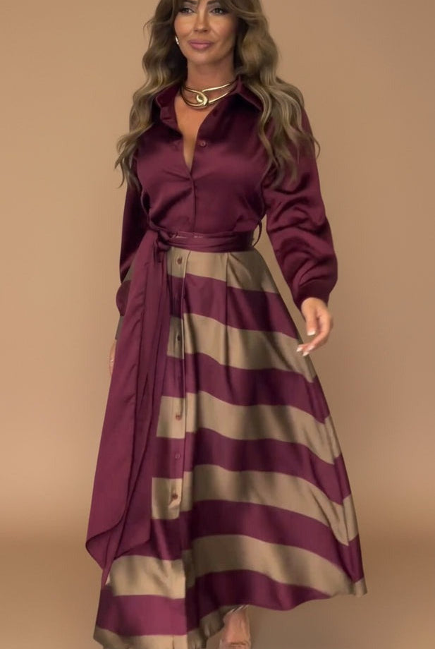 Aracely | Striped Maxi Dress