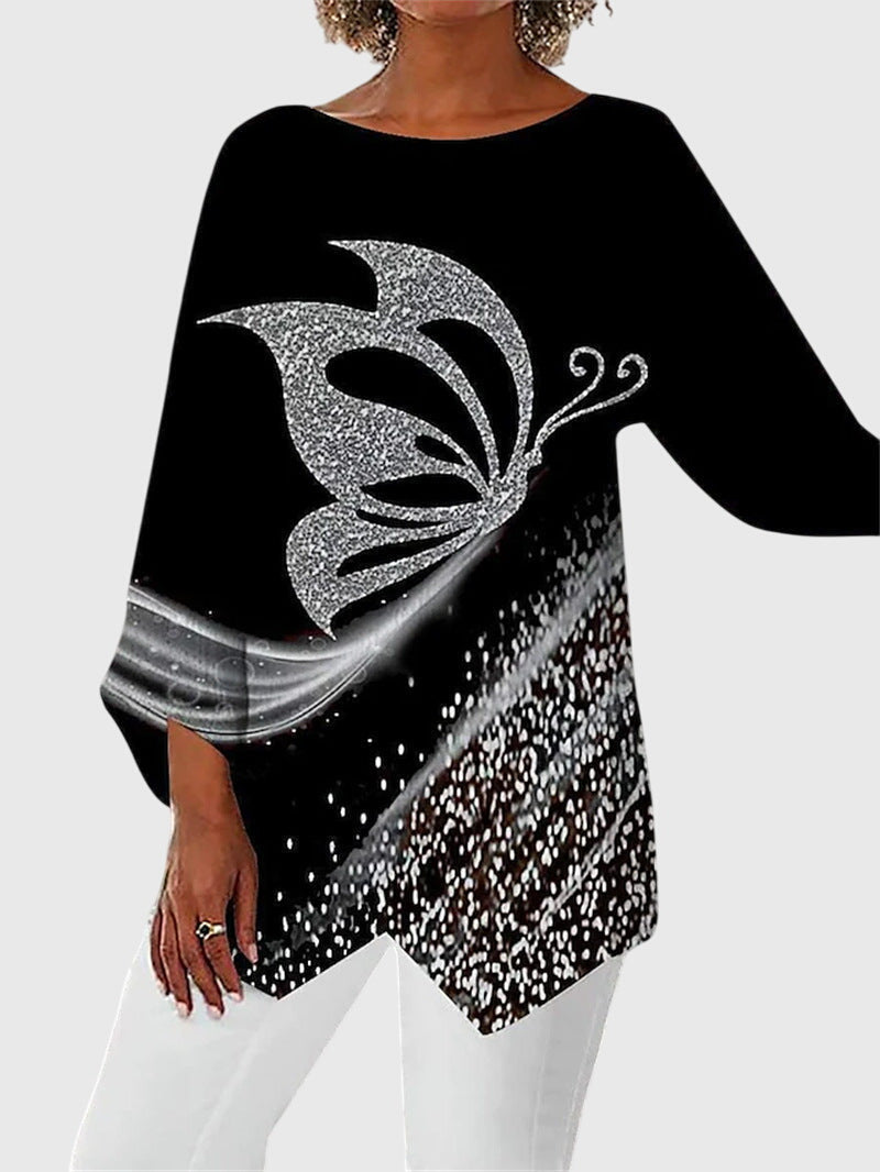 Cris | Elegant Crew Neck Top