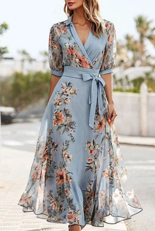 Amanda | V-Neck Midi Dress