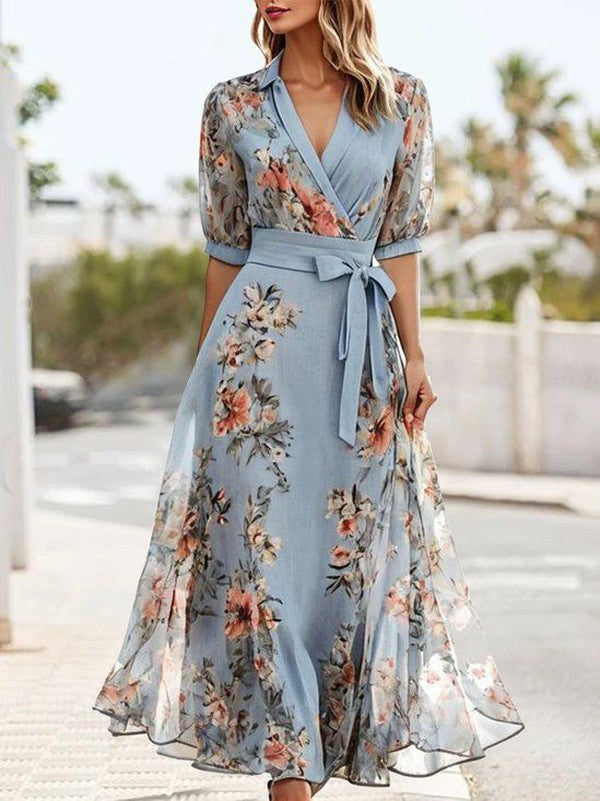Amanda | V-Neck Midi Dress