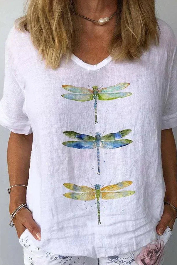 Alba | Retro V-Neck Top