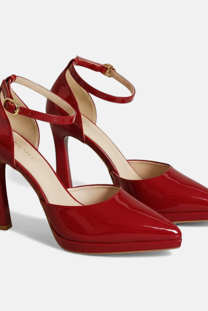 Corinne | Leather Heels
