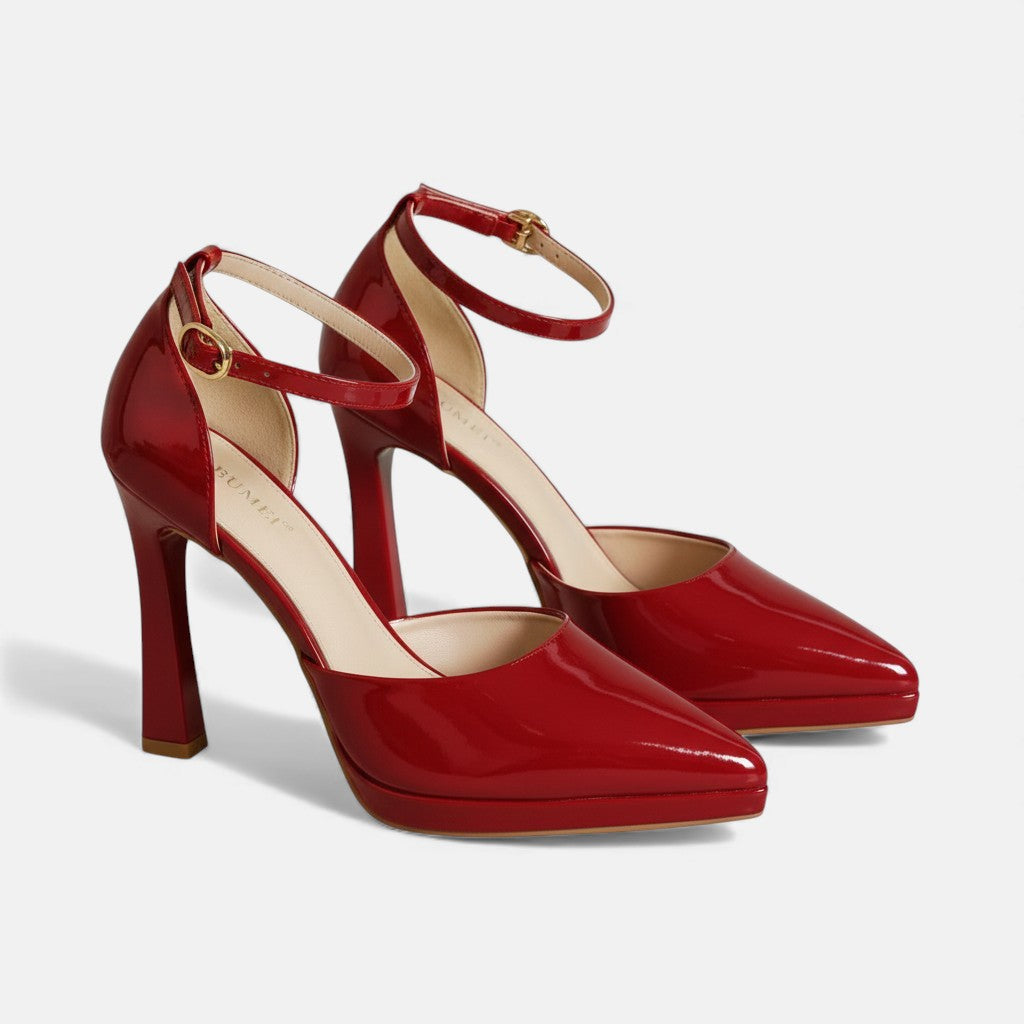 Corinne | Leather Heels