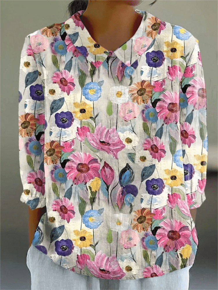 Barb | Artistic Floral Top