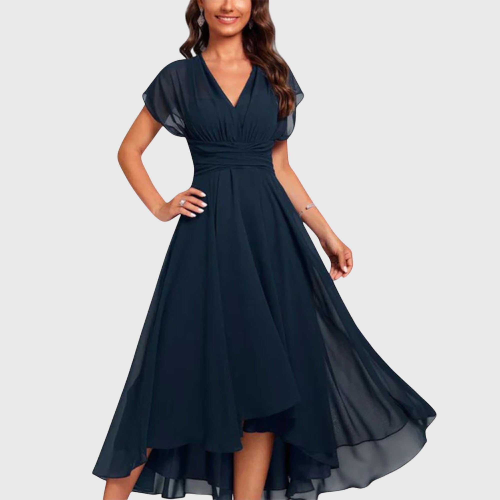 Asia | V-Neck a-Line Dress