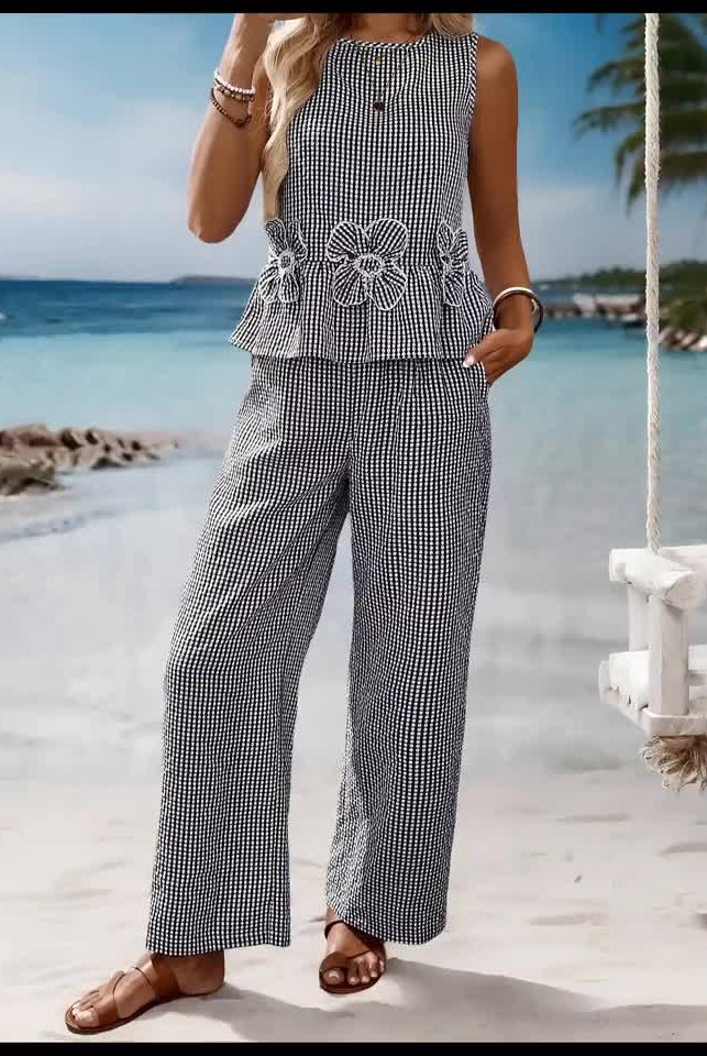Alejandra | Elegant Gingham Set