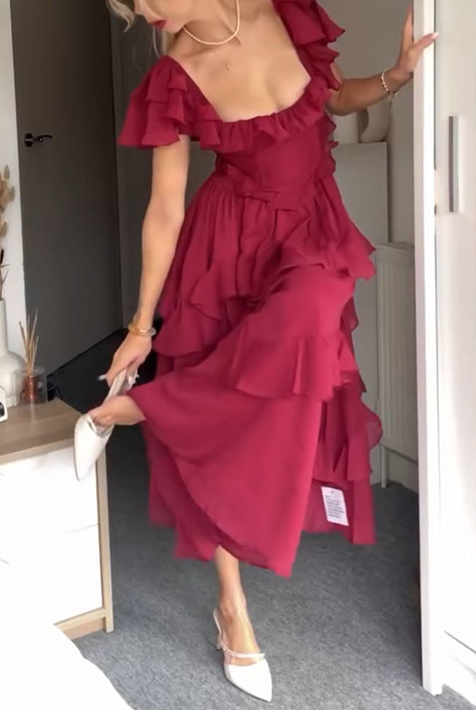 Jazmin | Ruffle Dress