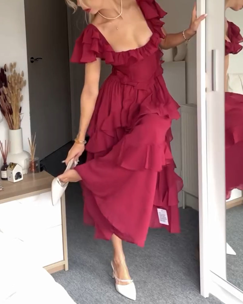 Jazmin | Ruffle Dress