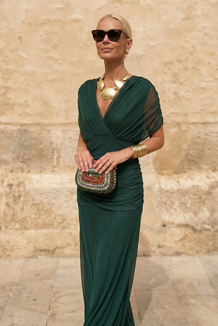 Flor | Elegant Green Dress