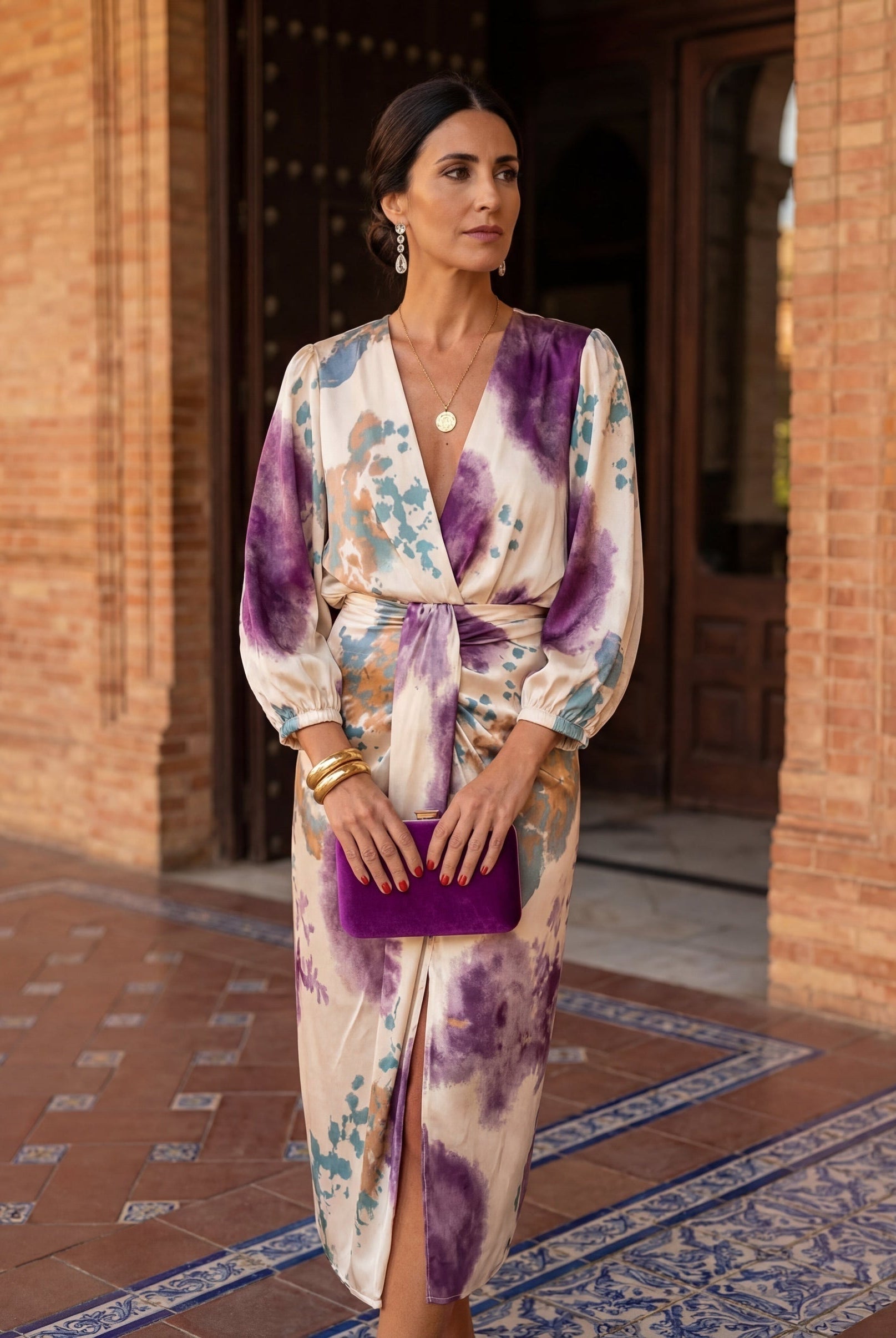 Pooja | Elegant V-Neck Dress