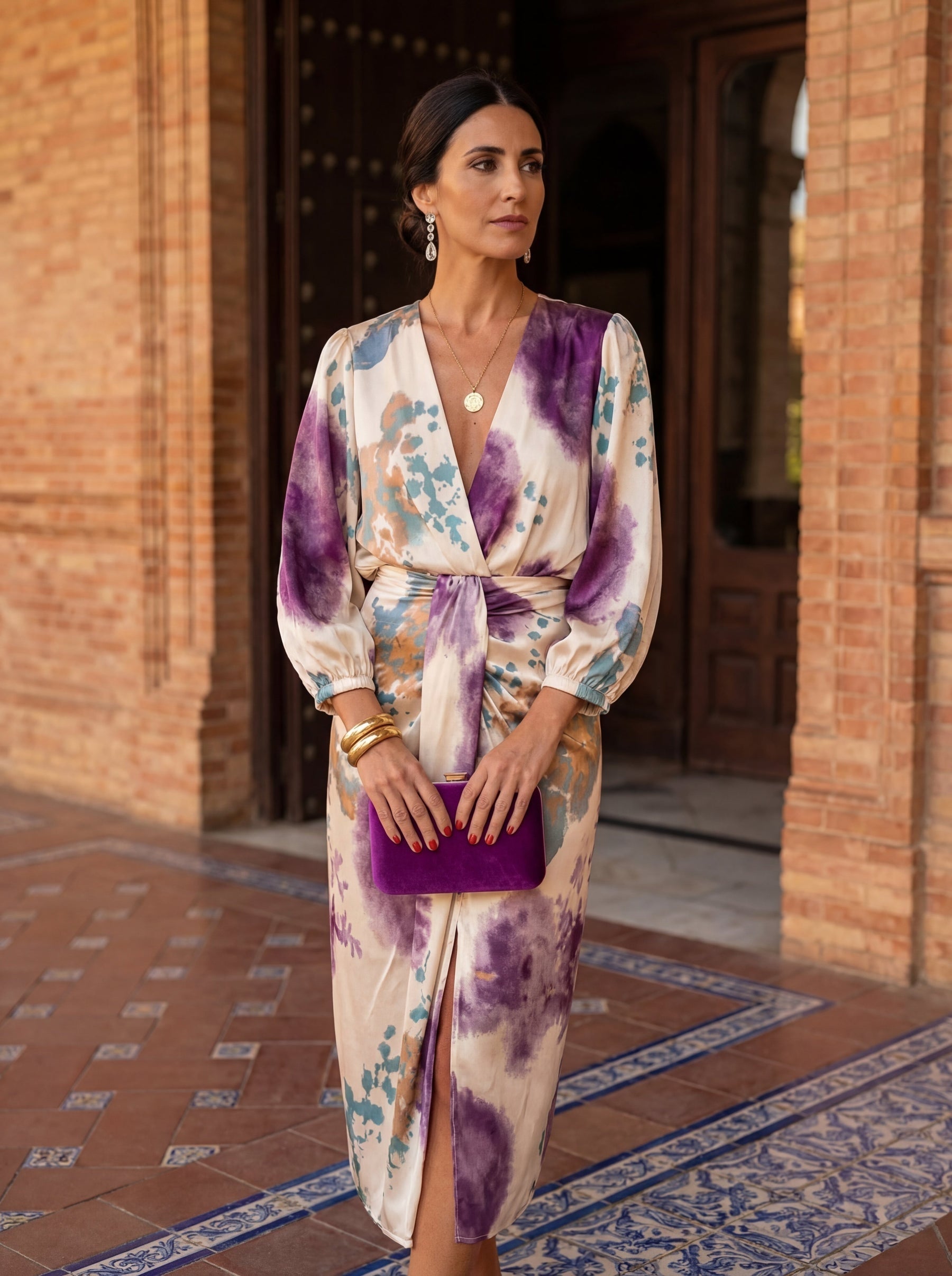 Pooja | Elegant V-Neck Dress