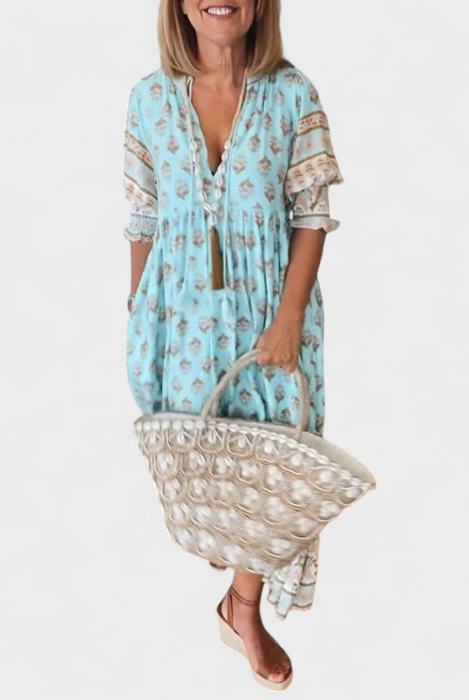 Rocio | Boho Button Dress