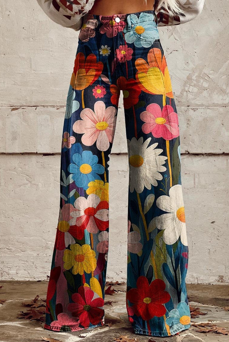 Roxy | Floral Wide Pants