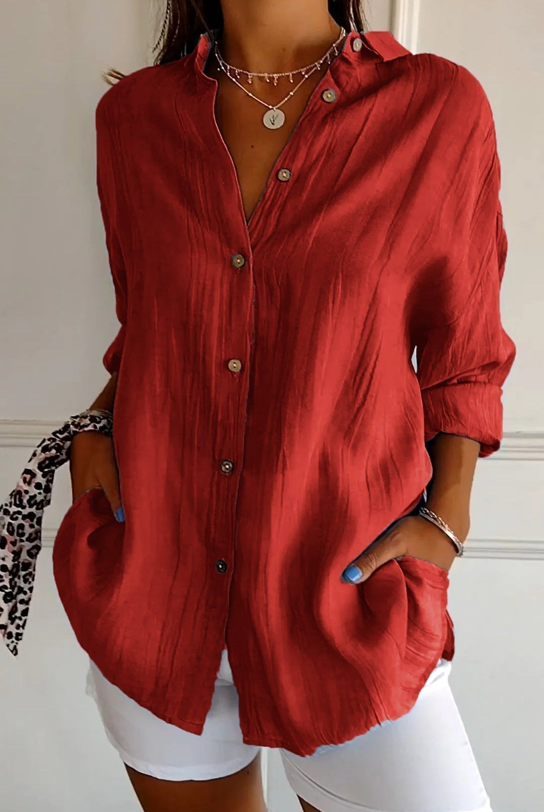Amelia | Pleated Blouse