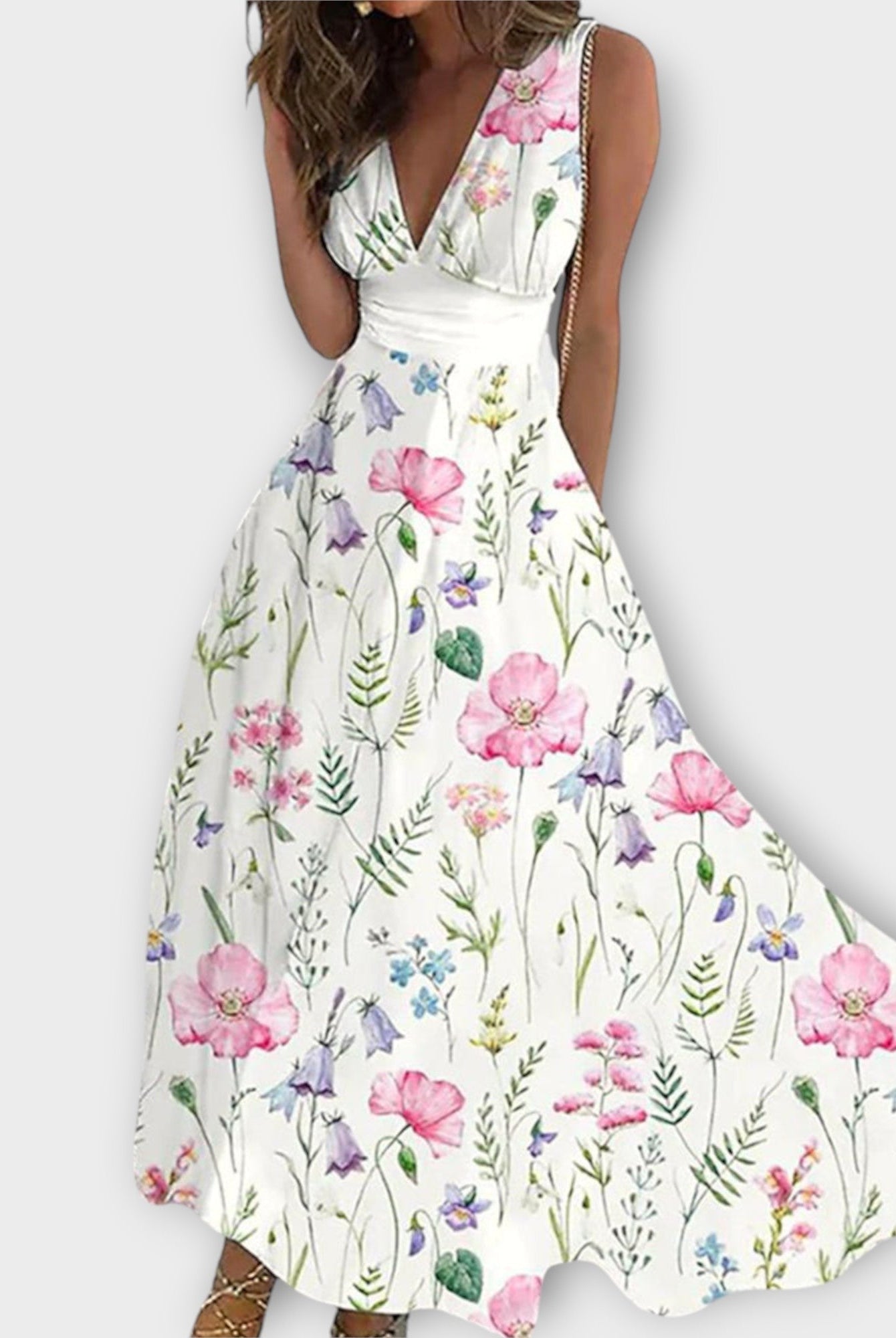 Marla | Floral V-Neck Dress