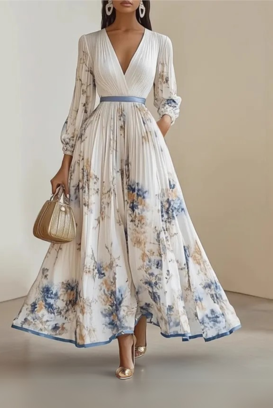 Lesley | Elegant Floral Maxi Dress