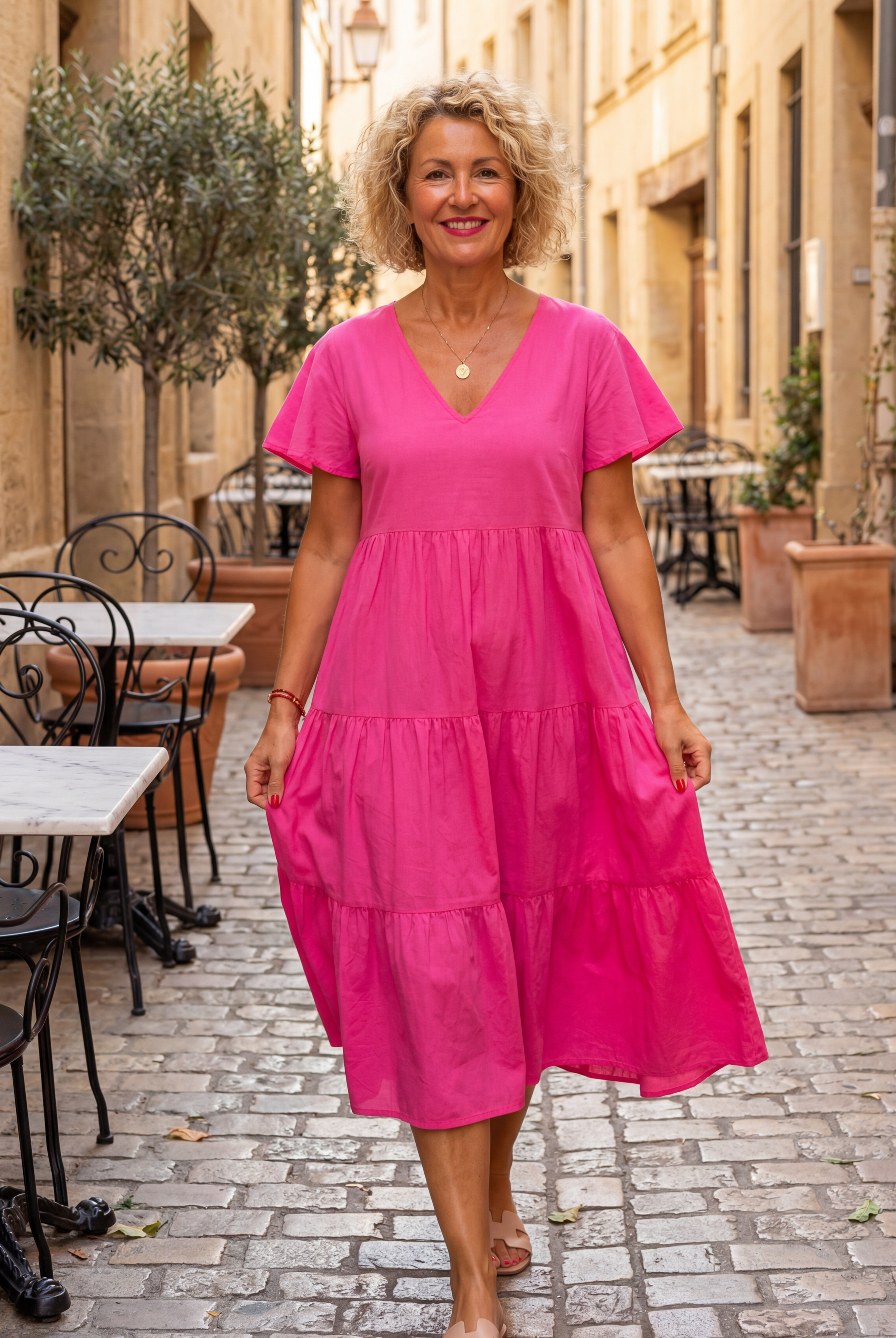 Jeannie | Neck Loose Dress