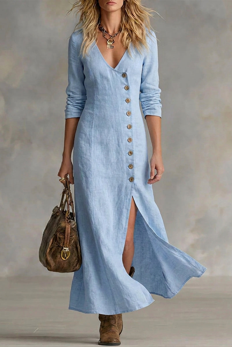 Alyssa | Button Maxi Dress