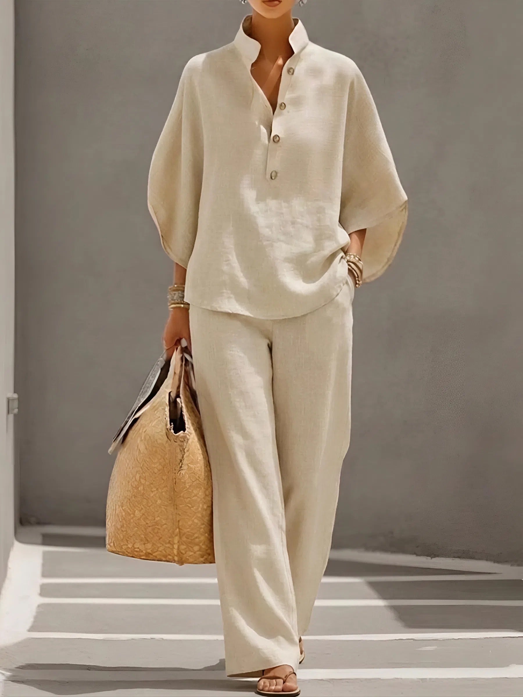 Isela | Linen Two-Piece Set