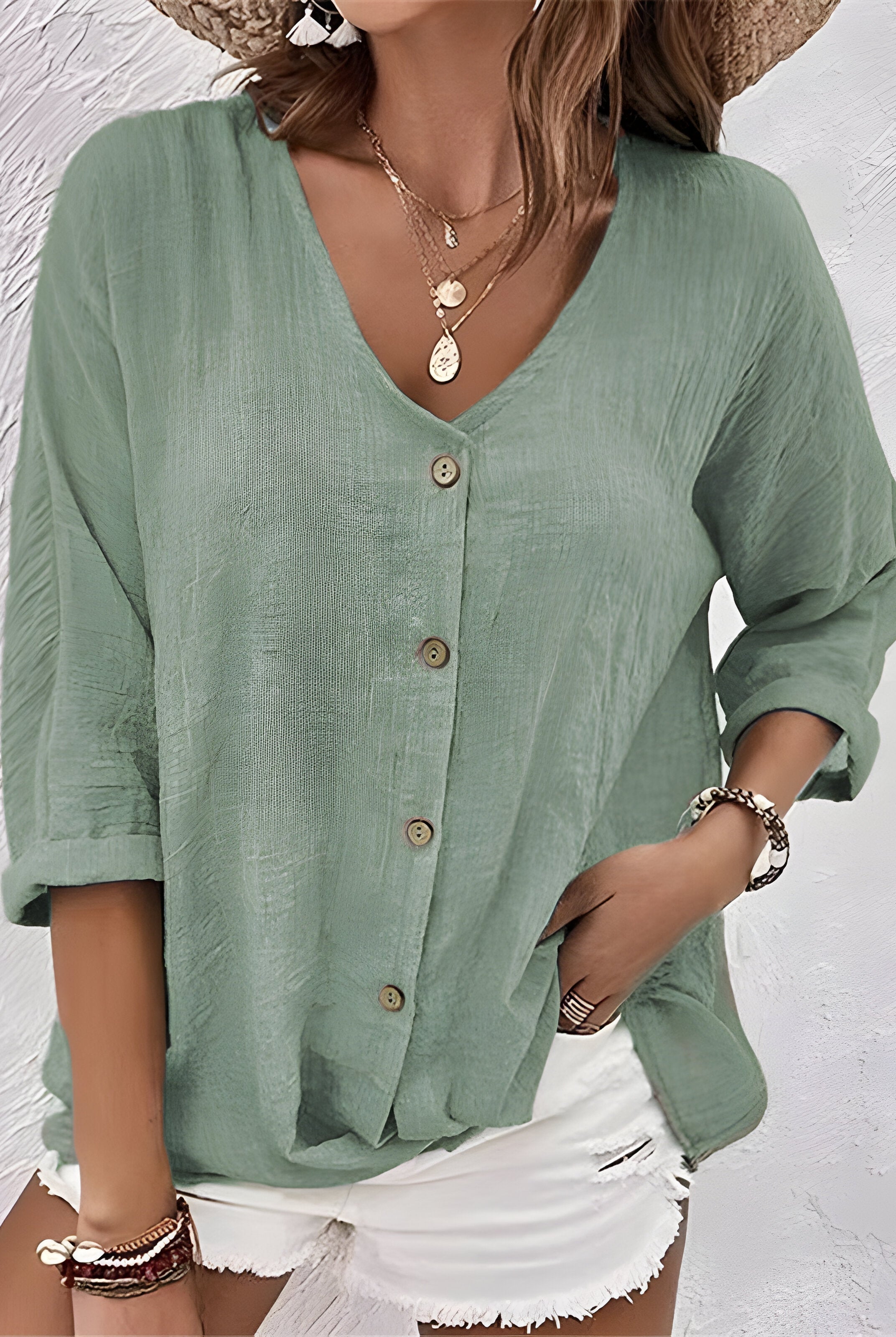 Lexi | Relaxed Button-Up Blouse