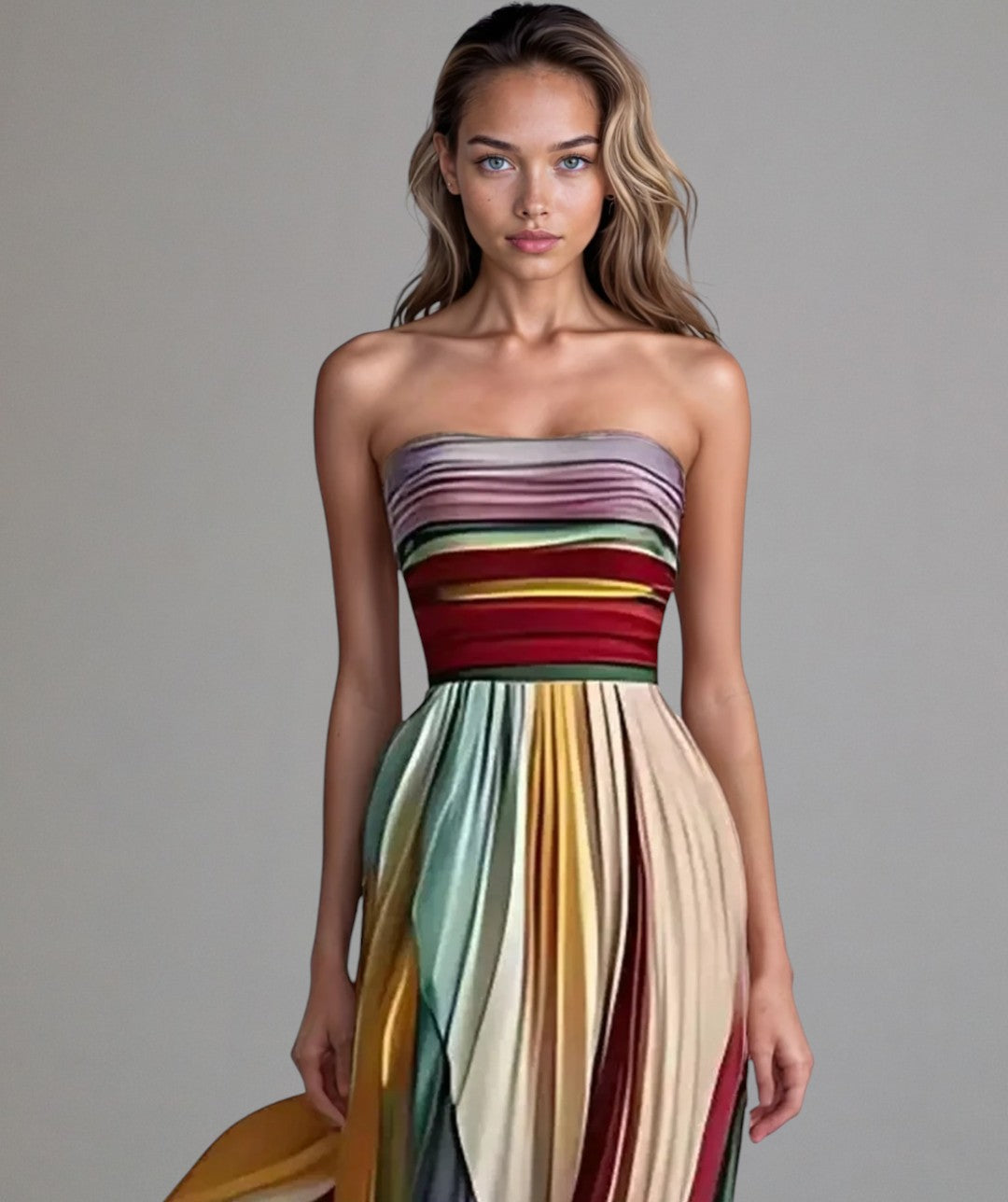 Yaneth | Effortless Strapless a-Line Dress