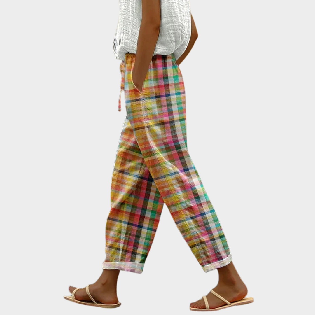 Jessi | Comfortable Checkered Pants