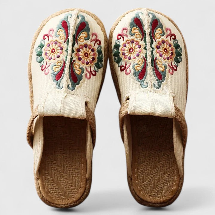Juana | Comfortable Handmade Floral Mules