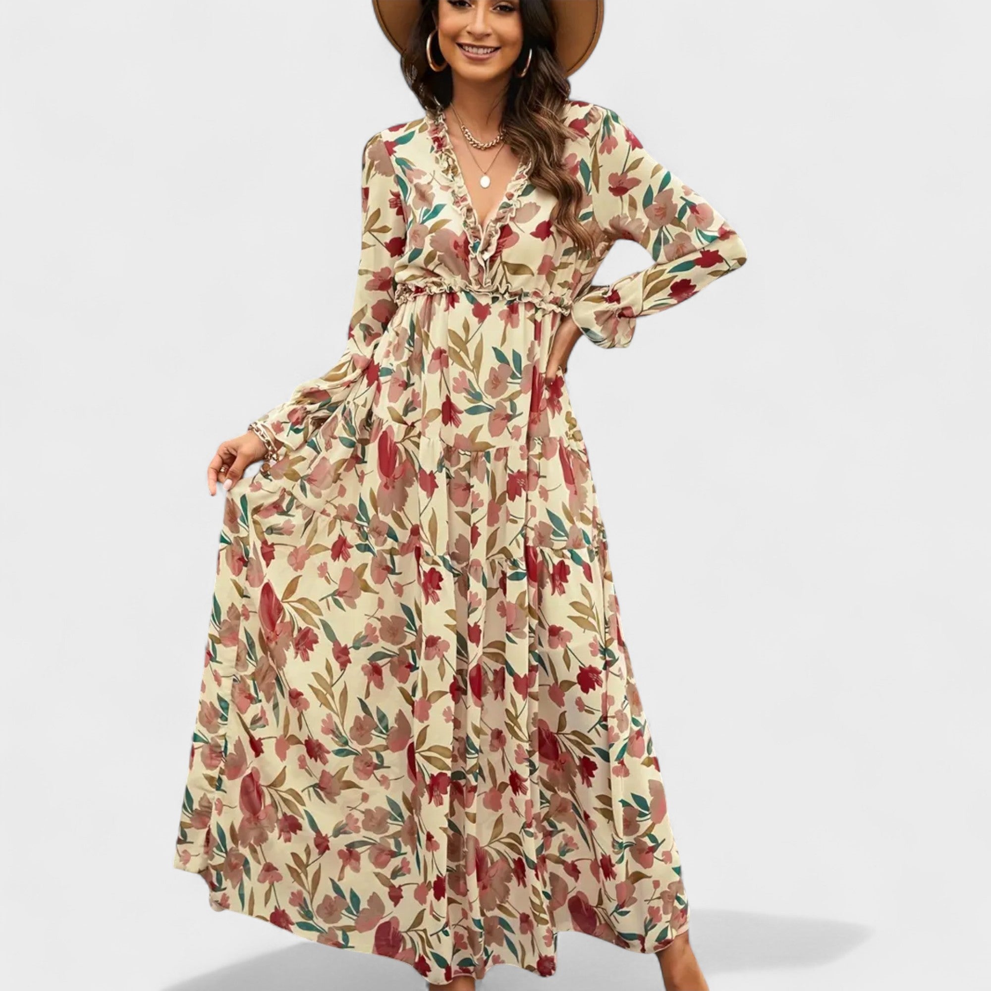Keisha | Floral Tiered Maxi Dress