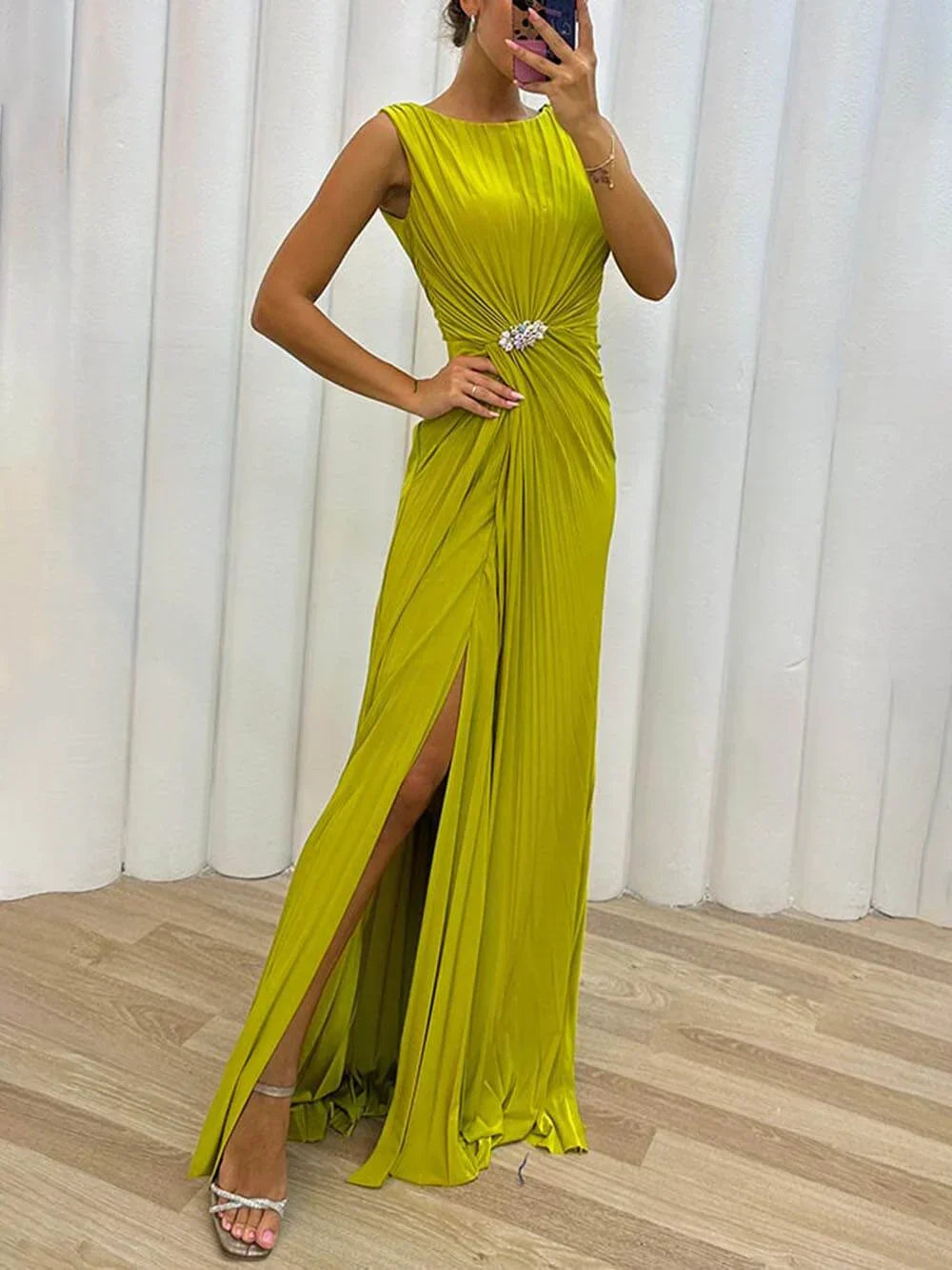 Gail | Elegant High Collar Dress