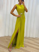 Gail | Elegant High Collar Dress
