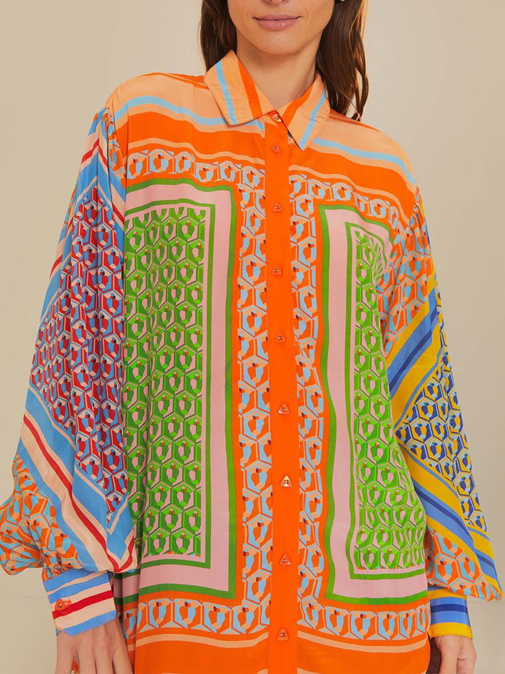 Yolanda | Tropical Look Colorful Unique Shirt
