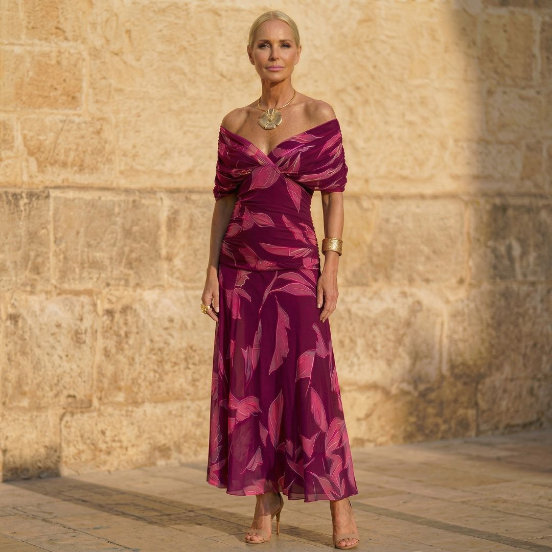 Chelsey | Elegant Leaf Dress